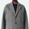Manteau en cachemire à double fente