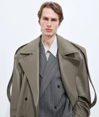 Manteau en cuir