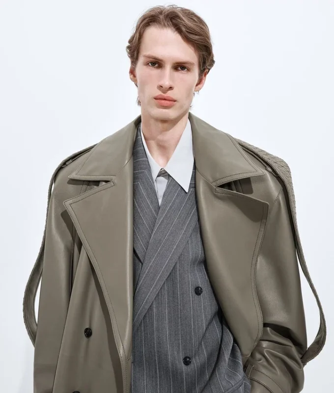 Manteau en cuir