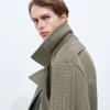 Manteau en cuir