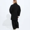 Manteau en gabardine de laine et mohair