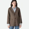 Manteau en laine double face