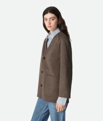 Manteau en laine double face