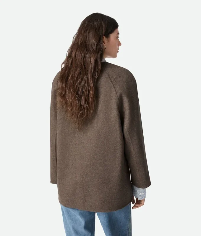 Manteau en laine double face