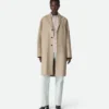 Manteau en laine et cachemire