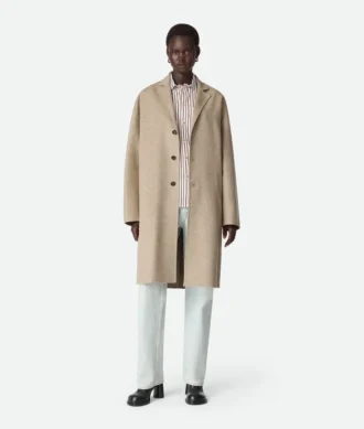 Manteau en laine et cachemire