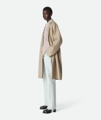 Manteau en laine et cachemire
