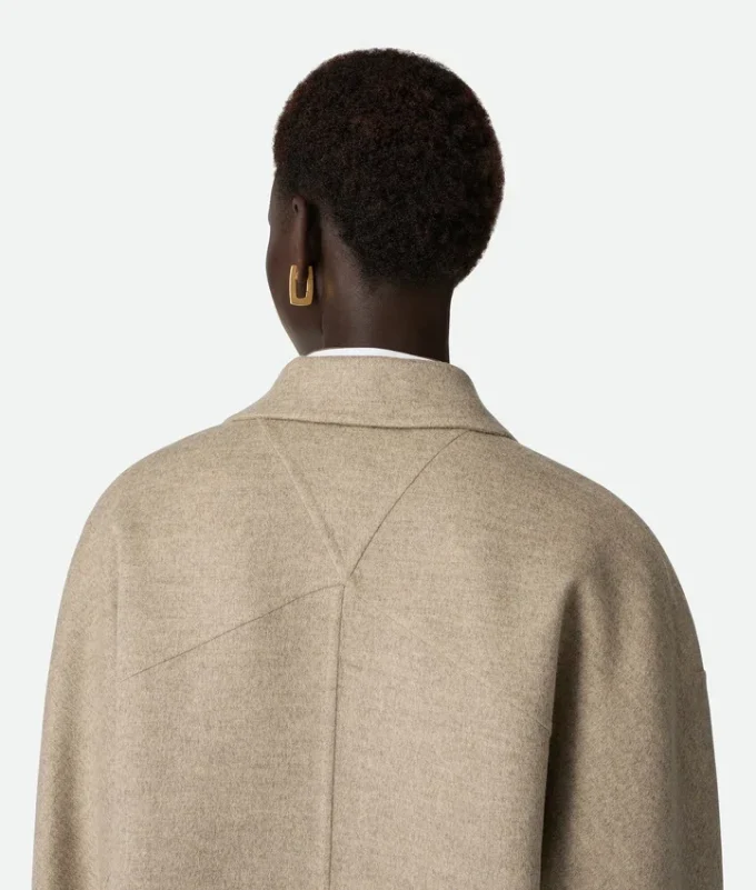 Manteau en laine et cachemire