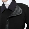 Manteau en laine et mohair à fente