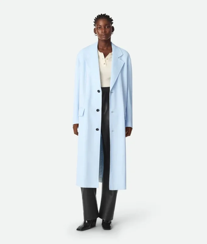 Manteau en twill de viscose et de soie Manteau en twill de viscose et de soie