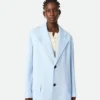 Manteau en twill de viscose et de soie Manteau en twill de viscose et de soie