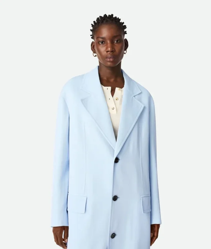 Manteau en twill de viscose et de soie Manteau en twill de viscose et de soie
