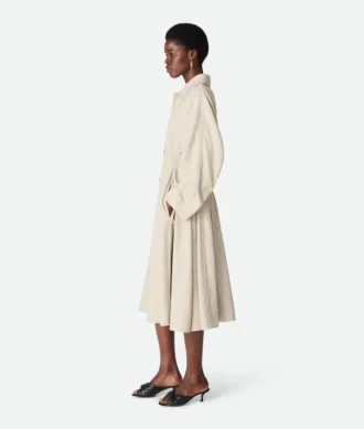 Manteau en viscose et soie