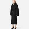 Manteau long en laine Stretch Manteau long en laine Stretch