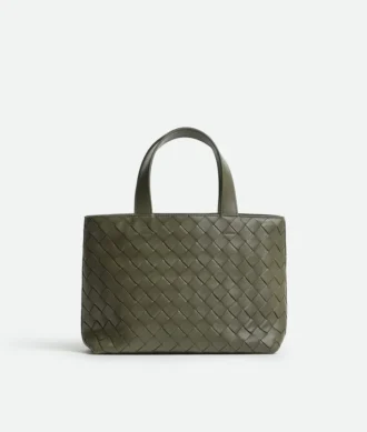 Mini sac fourre-tout zippé Intrecciato