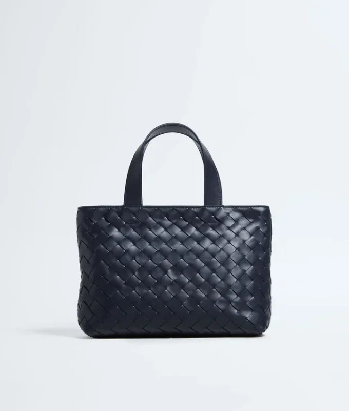 Mini sac fourre-tout zippé Intrecciato
