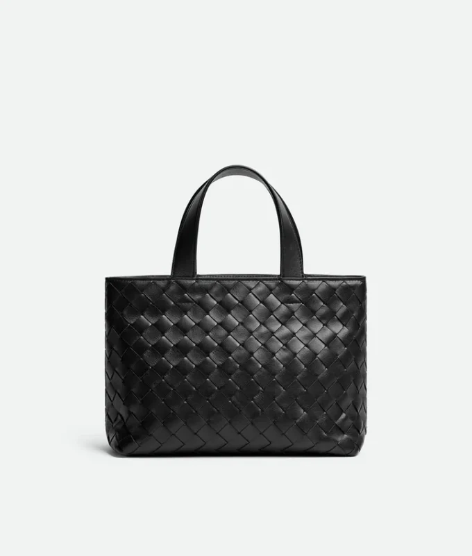 Mini sac fourre-tout zippé Intrecciato