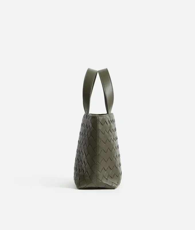 Mini sac fourre-tout zippé Intrecciato