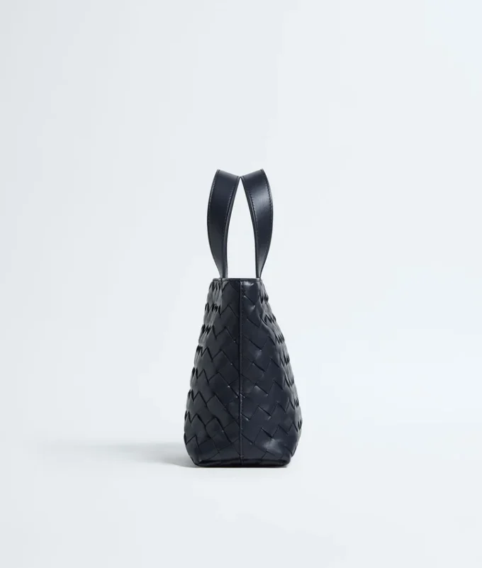 Mini sac fourre-tout zippé Intrecciato