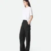 Pantalon cargo en laine fine