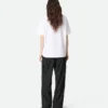 Pantalon cargo en laine fine