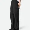 Pantalon cargo en laine fine