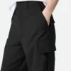 Pantalon cargo en laine fine