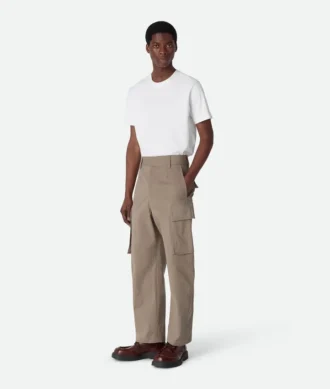 Pantalon cargo en twill de coton