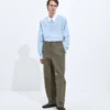 Pantalon compact en coton Pantalon compact en coton