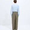 Pantalon compact en coton Pantalon compact en coton