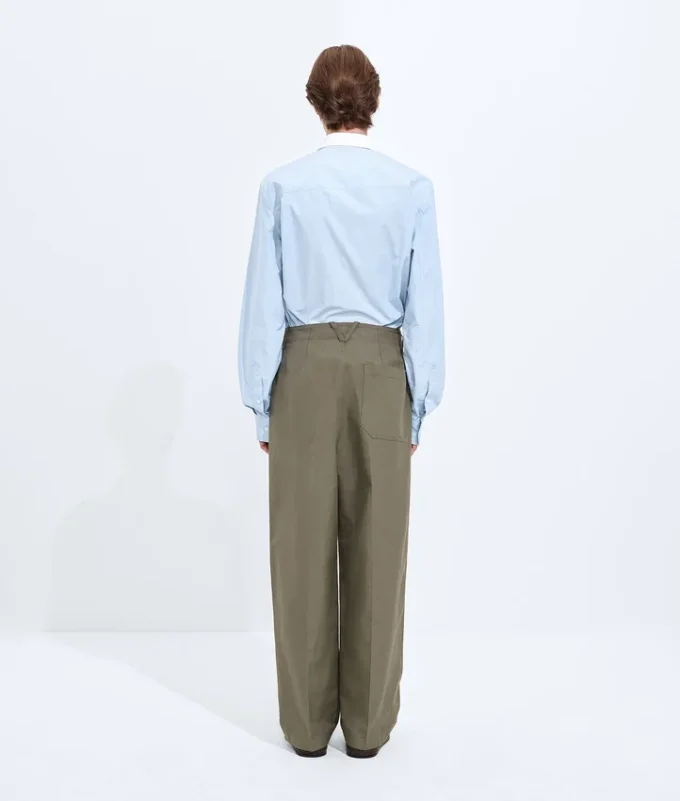 Pantalon compact en coton Pantalon compact en coton
