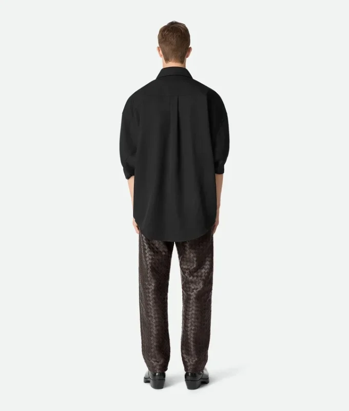 Pantalon en cuir Intrecciato Pantalon en cuir Intrecciato
