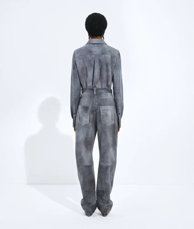 Pantalon en daim nuageux