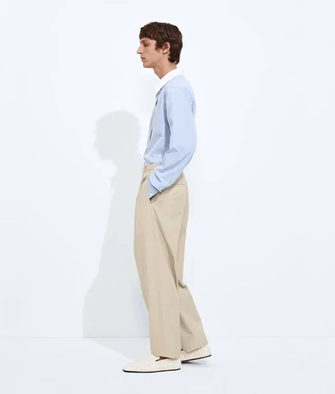 Pantalon en laine et coton Pantalon en laine et coton