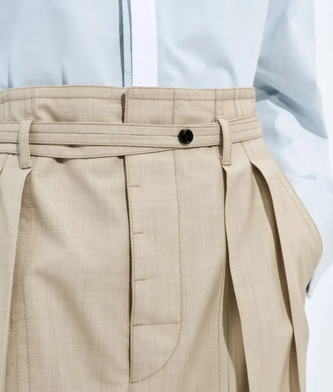 Pantalon en laine et coton Pantalon en laine et coton