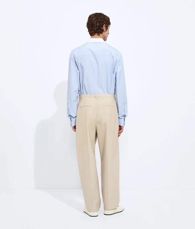 Pantalon en laine et coton Pantalon en laine et coton