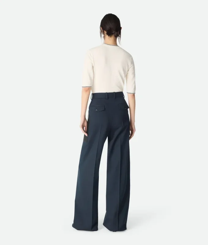 Pantalon en laine et coton Pantalon en laine et coton