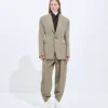 Pantalon en laine et lin Pantalon en laine et lin