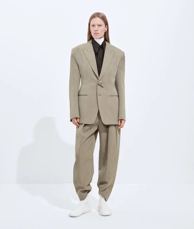 Pantalon en laine et lin Pantalon en laine et lin