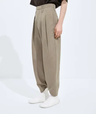 Pantalon en laine et lin Pantalon en laine et lin