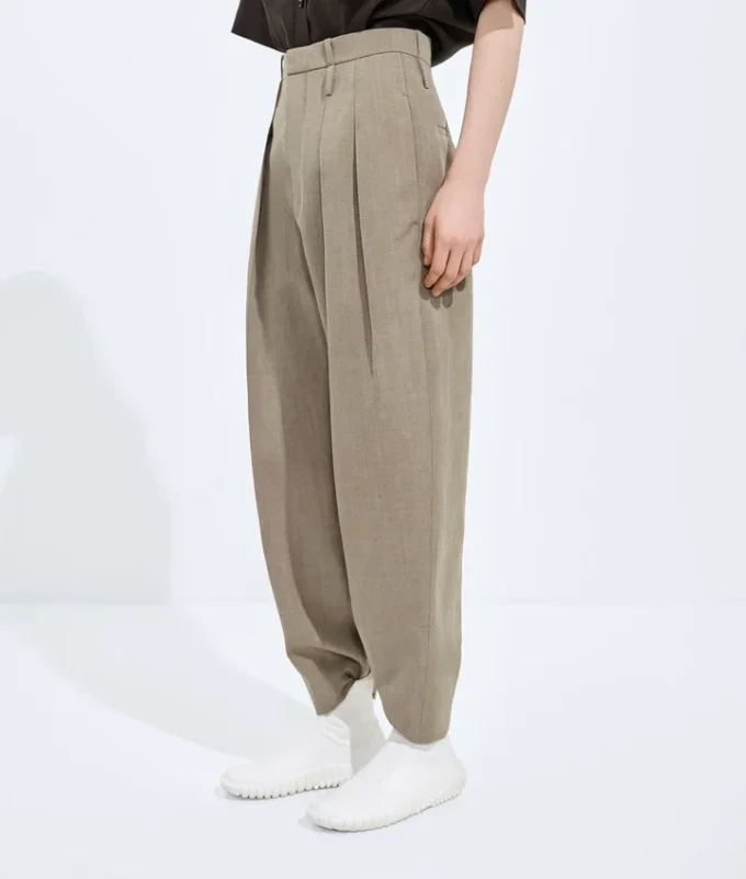 Pantalon en laine et lin Pantalon en laine et lin