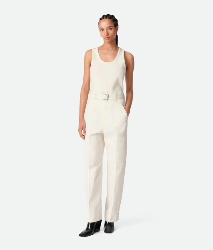 Pantalon en sergé de coton
