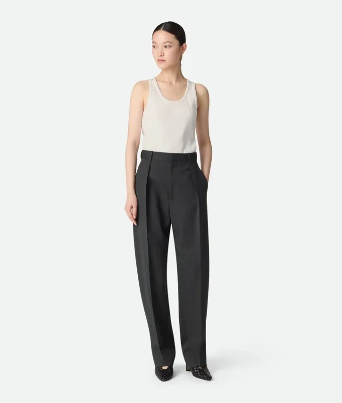 Pantalon en sergé de laine Mouline Pantalon en sergé de laine Mouline