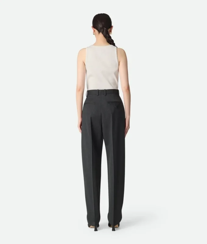 Pantalon en sergé de laine Mouline Pantalon en sergé de laine Mouline