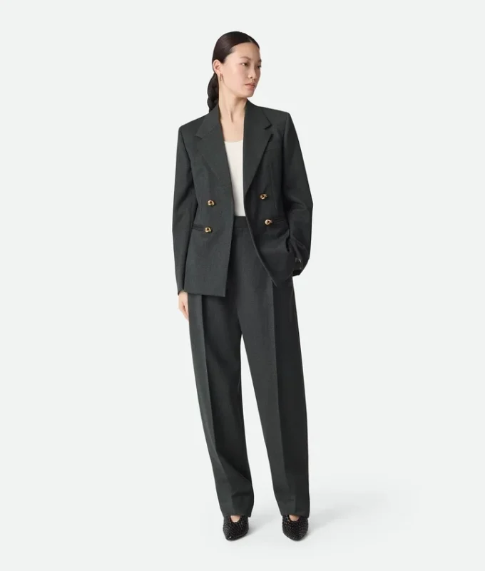 Veste en twill de laine Mouline