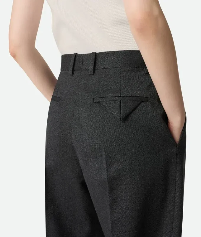 Pantalon en sergé de laine Mouline Pantalon en sergé de laine Mouline