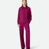 Chemise en twill de viscose et de soie
