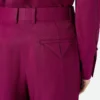 Pantalon en twill de viscose et de soie