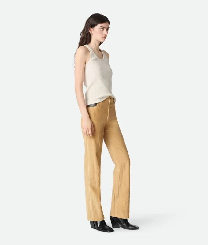 Pantalon en velours côtelé de coton