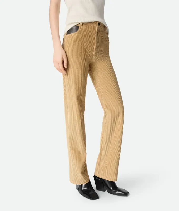 Pantalon en velours côtelé de coton